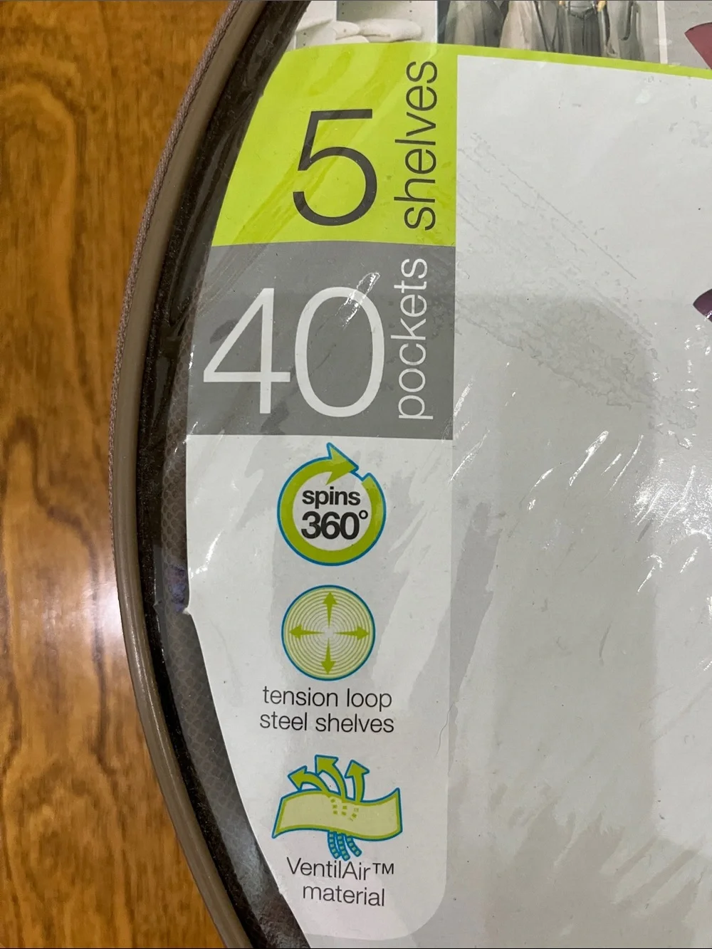 As Seen On TV Smart Carousel Organizer 5 Shelves & 40 Pockets NIP
